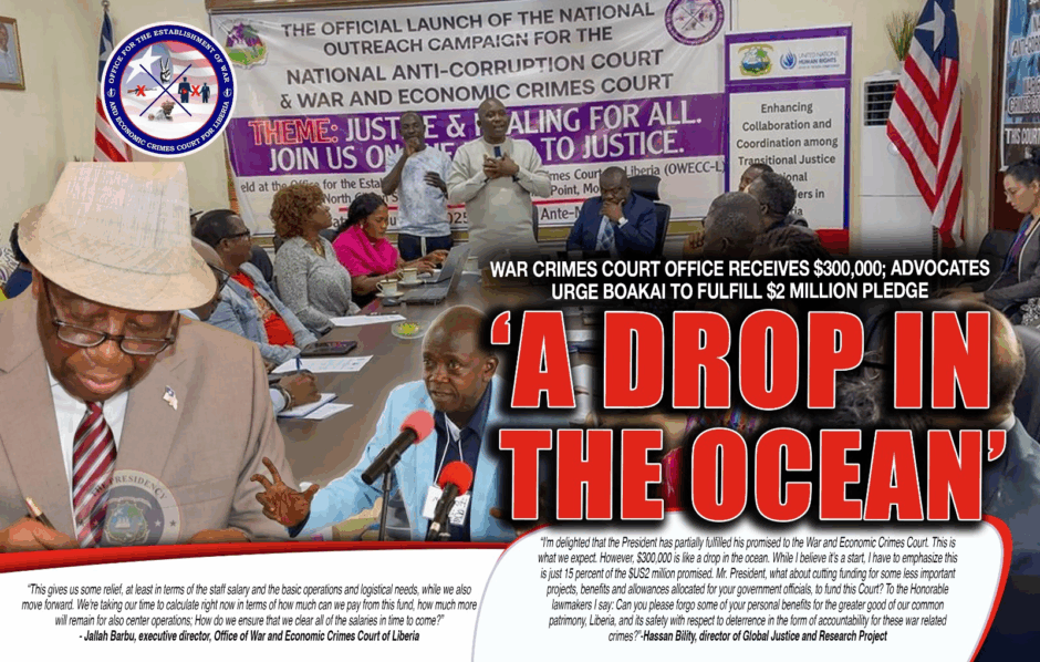 Liberia: War Crimes Court Office Receives Part of Promised Government Funding as Office Head Prepares for Important Meeting with Ecowas President