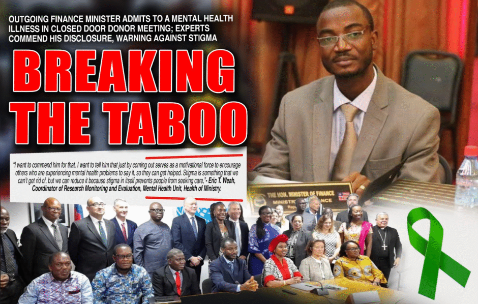 Outgoing Finance Minister Admits to a Mental Health Illness in Closed Door Donor Meeting; Experts Commend His Disclosure, Warning Against Stigma